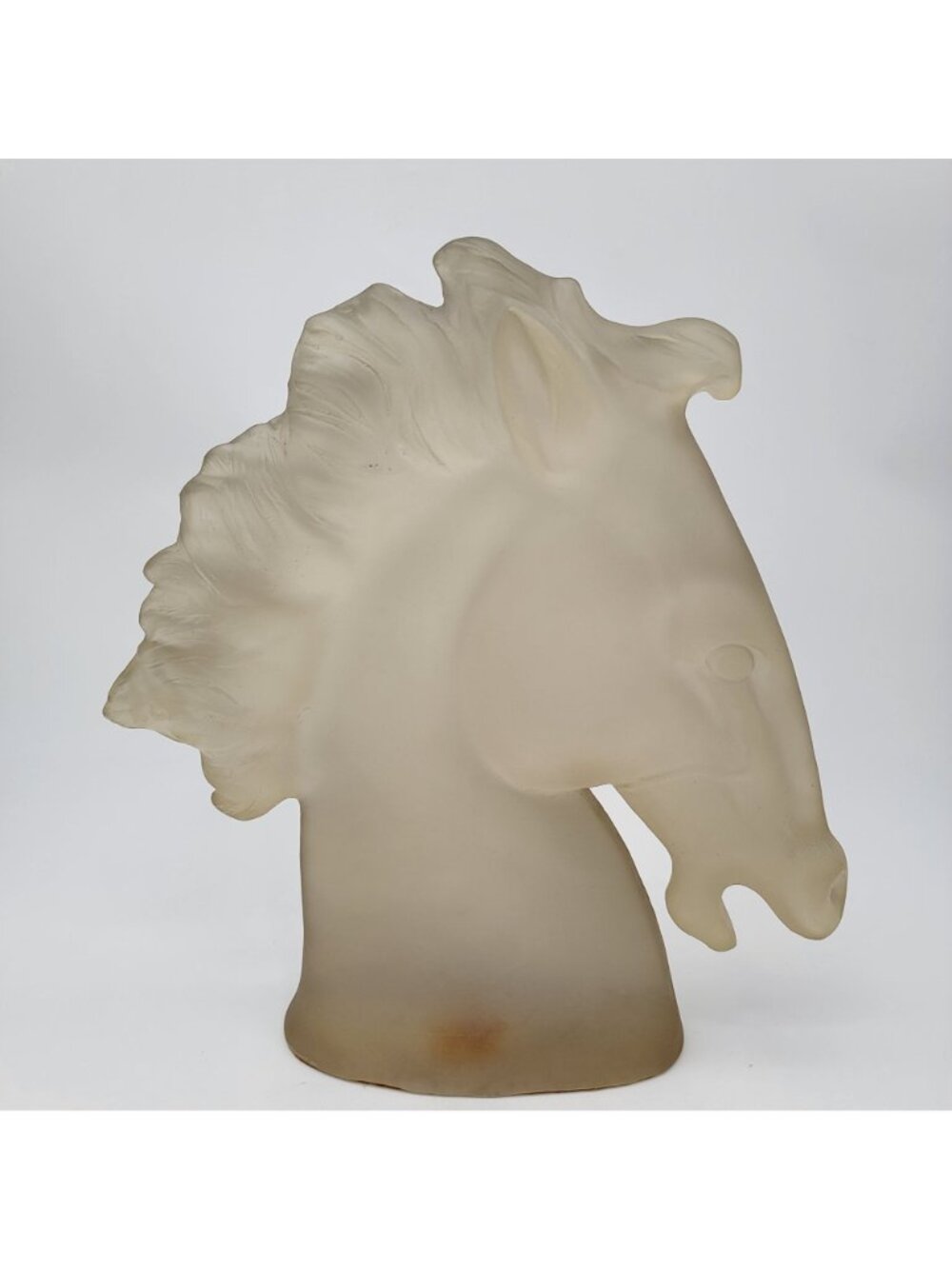 Vintage 1970s Austin Productions Lucite Horse Head Statue - Picture 2 of 11